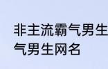 非主流霸气男生网名 好听的非主流霸气男生网名