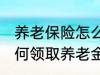 养老保险怎么领取养老金 养老保险如何领取养老金