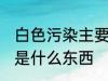 白色污染主要指的是什么 白色污染的是什么东西