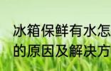 冰箱保鲜有水怎么回事 冰箱保鲜有水的原因及解决方法