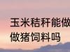 玉米秸秆能做猪饲料吗 玉米秸秆可以做猪饲料吗