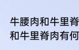 牛腰肉和牛里脊肉有什么不同 牛腰肉和牛里脊肉有何不同